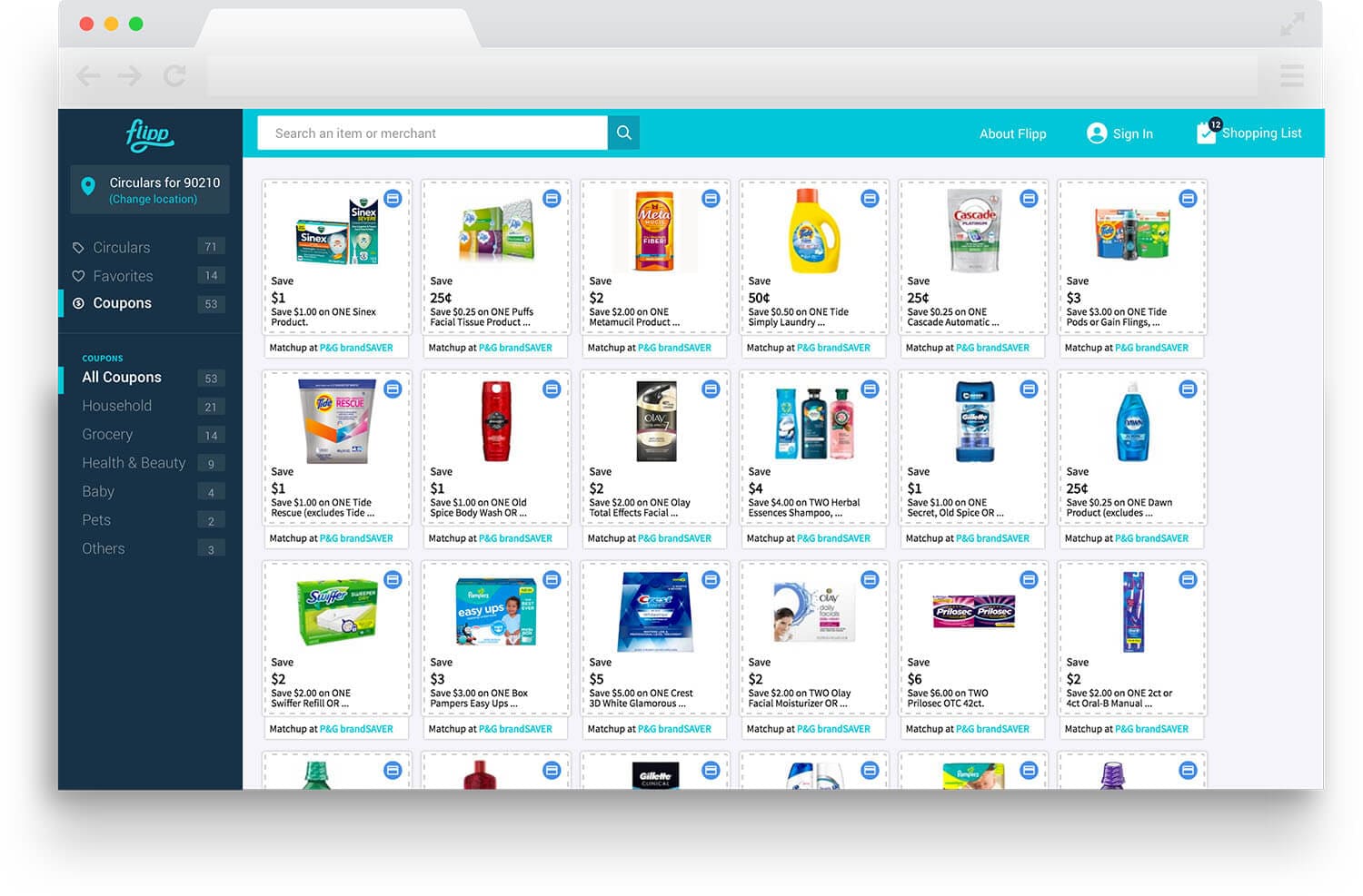 Flipp flyers shopping list weekly ads flipp